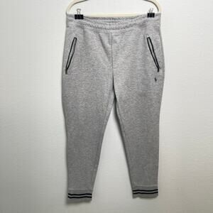 Polo Ralph Lauren Performance Jogger Sweatpants Gray Zip Pocket Athletic Pants